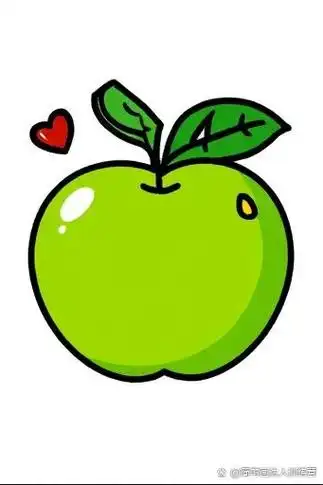🍏青苹果简笔画🎨