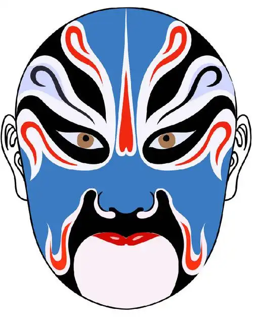 吴国吕蒙京剧脸谱