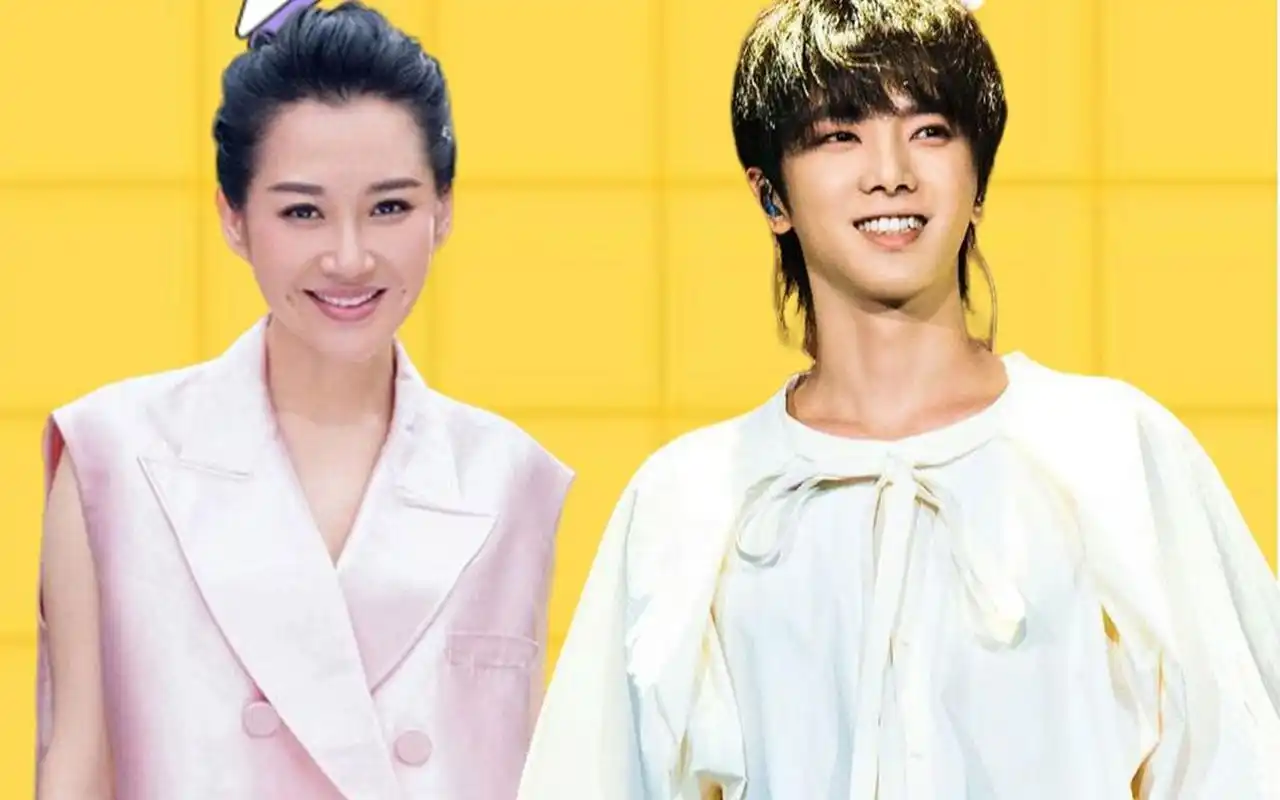 华晨宇与许晴同框,虽然年龄相差22岁,但是感觉挺搭!