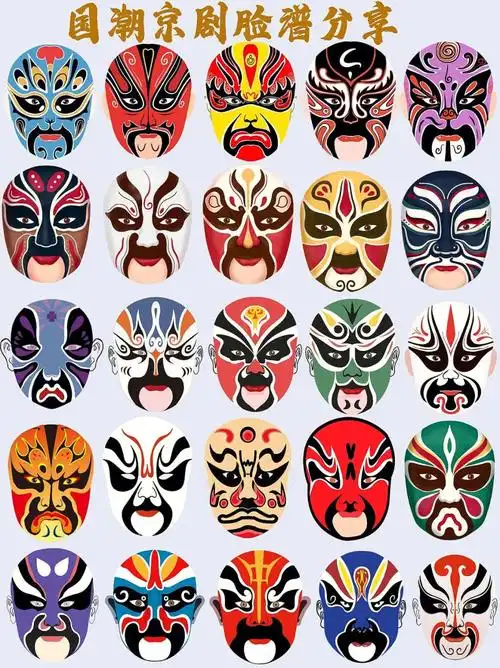 💙蓝脸的窦尔敦盗御马|京剧脸谱免抠元素🔥