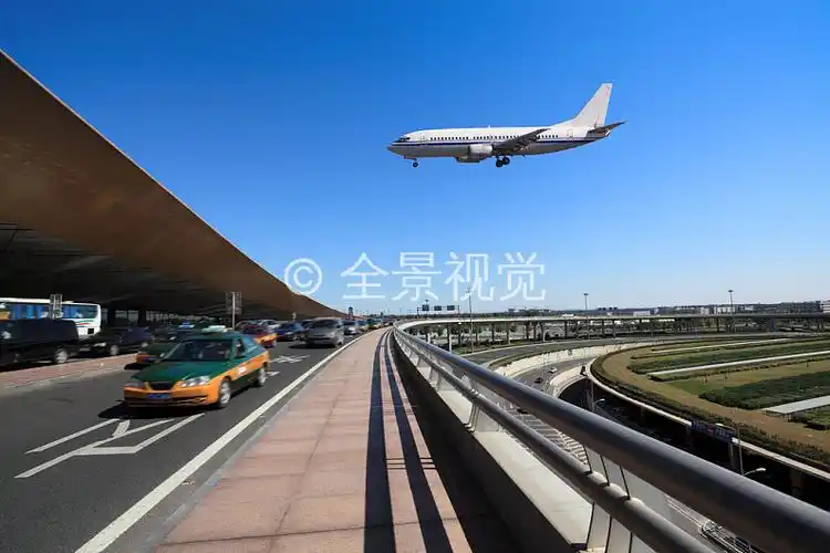 飞行,到达,北京,首都,机场_高清图片_全景视觉