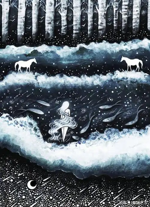 神级线描作品欣赏,他的画就是梦境再现