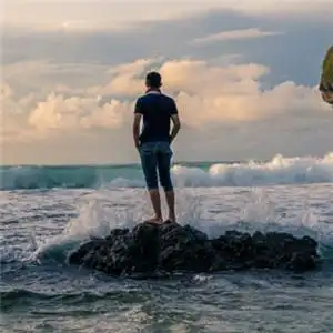 海边背影头像,欧美头像图片