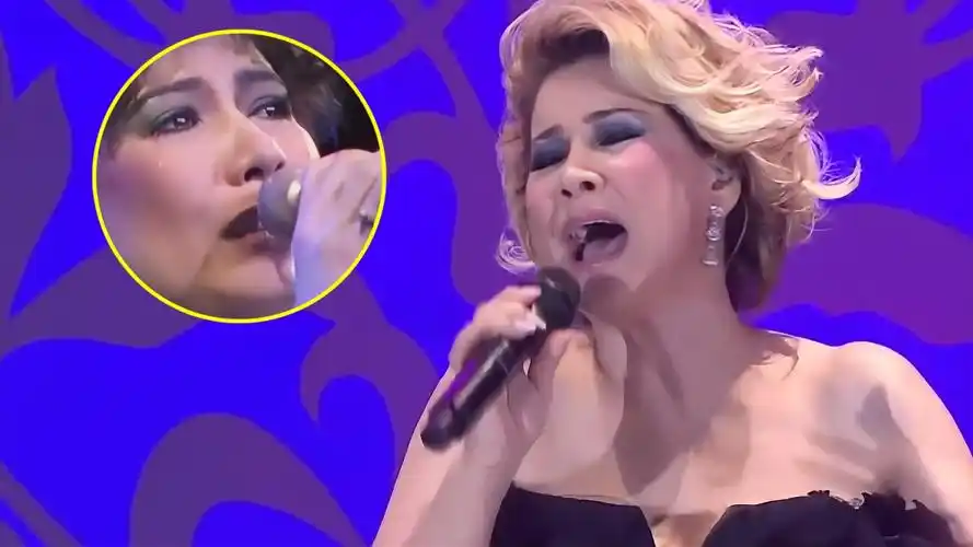 天后甄妮演唱会演唱《再度孤独》,因想起丈夫泪洒现场