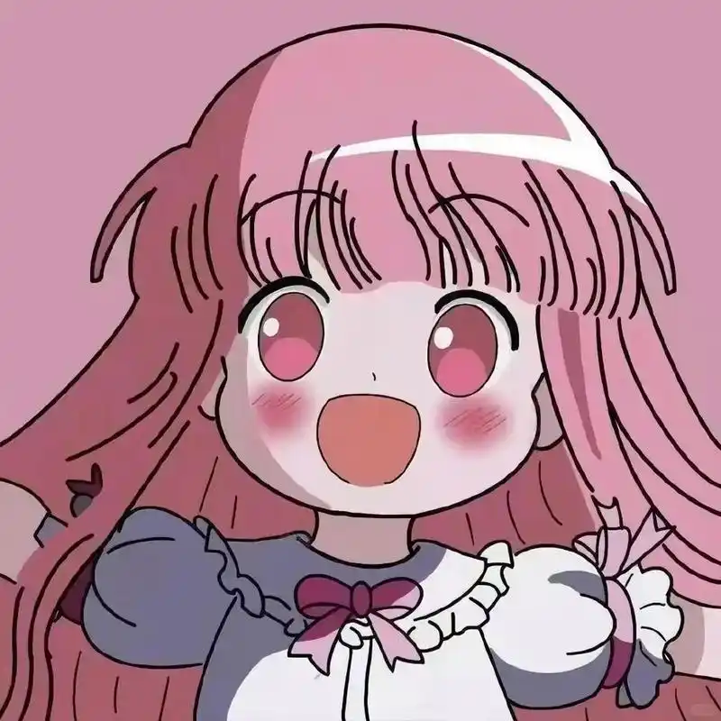 超可爱女生动漫头像|粉色头发