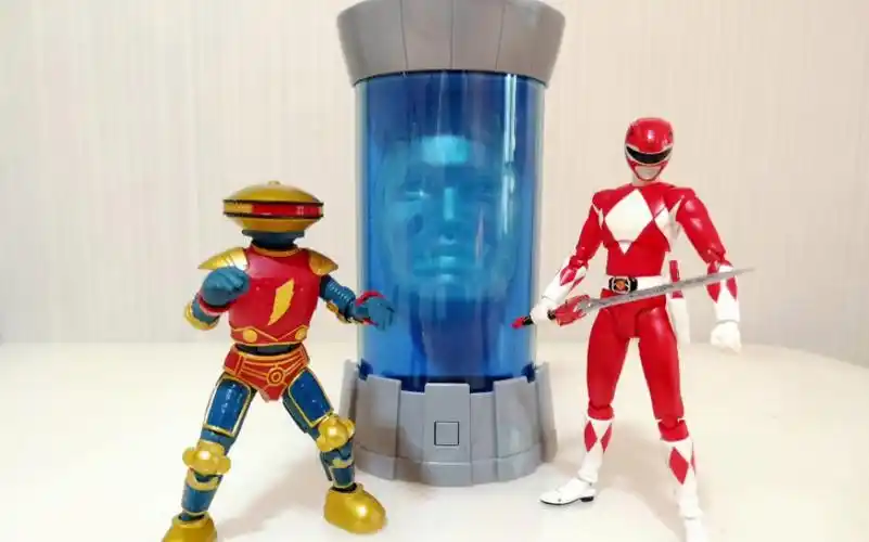 孩之宝恐龙战队阿尔法&佐藤套装,没有电池就不拍发光大脸了