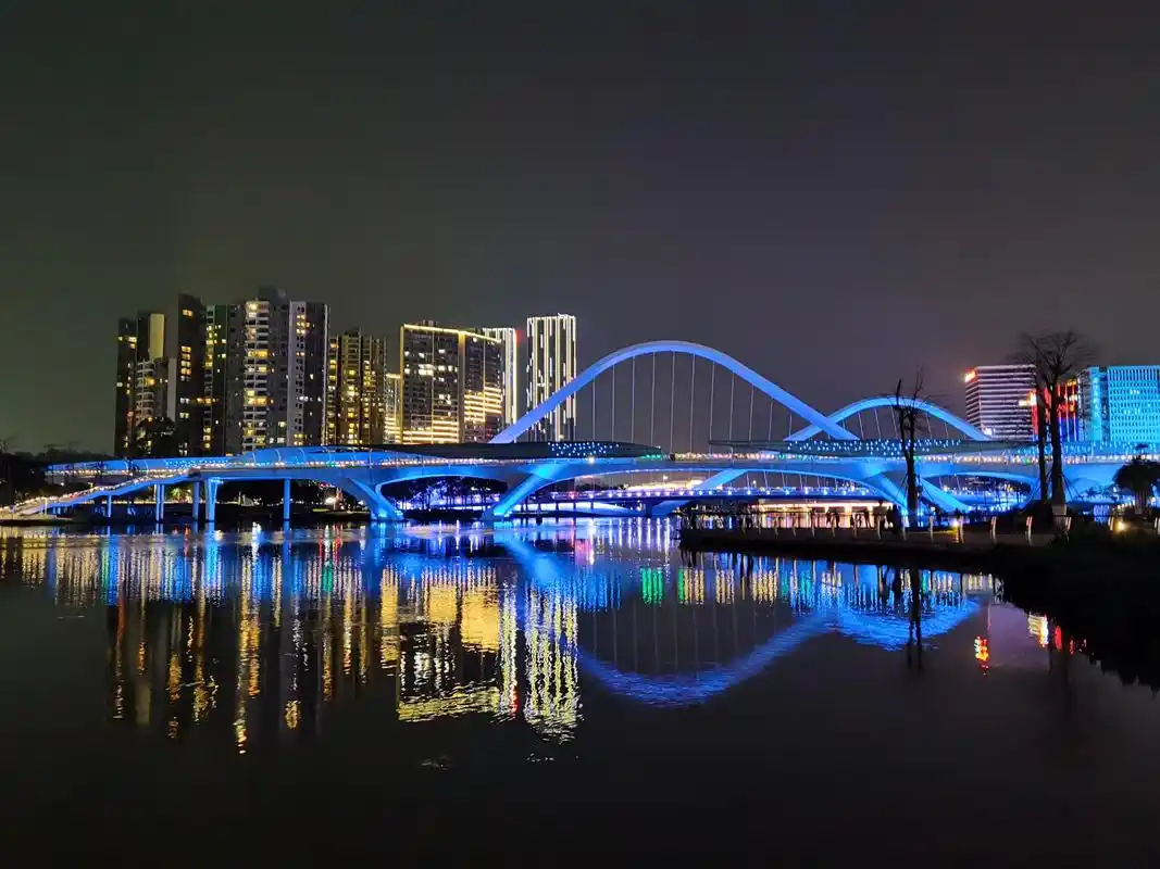 南沙蕉门河夜景
