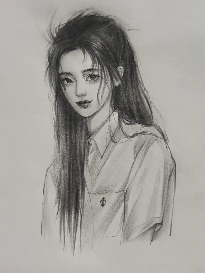 鞠婧祎 #素描 - 抖音