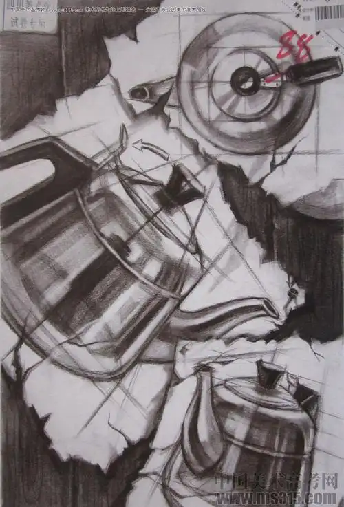 2016年四川美术学院设计素描高分试卷66