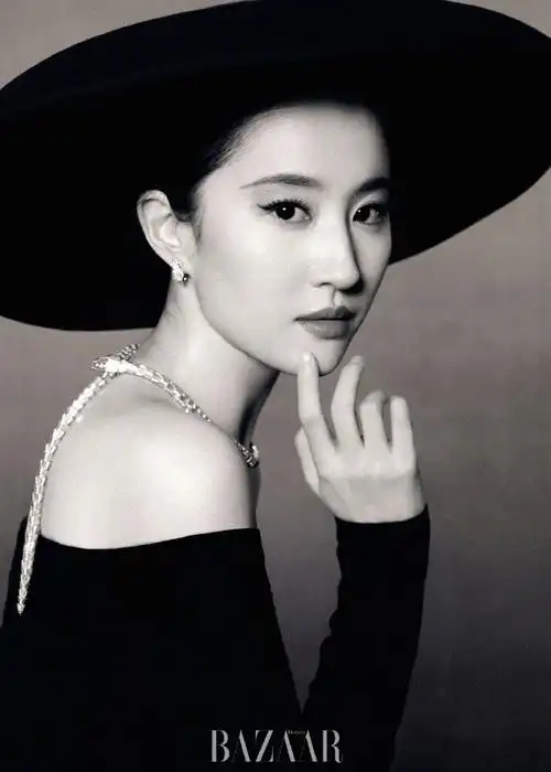 双面刘亦菲芭莎封面大片##刘亦菲时尚芭莎4月刊封面