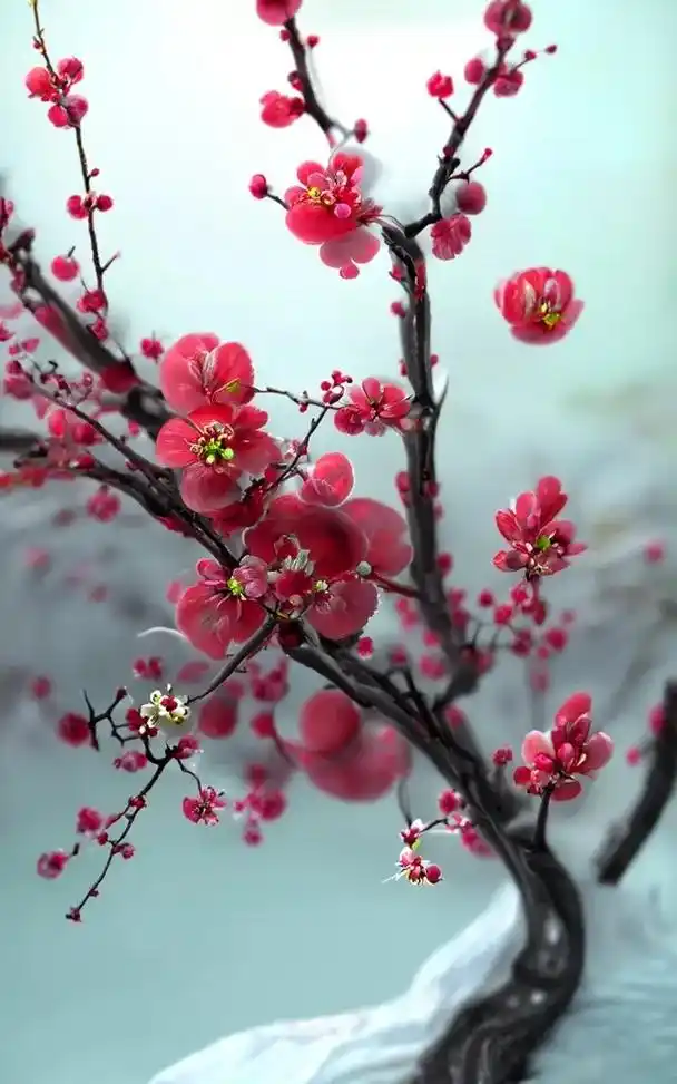 一枝梅,一枝花#抖音图文来了 #ai绘画 - 抖音