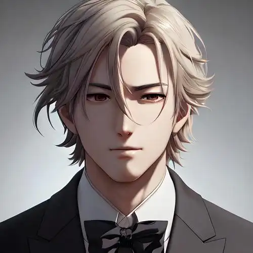 动漫西装头像男帅气