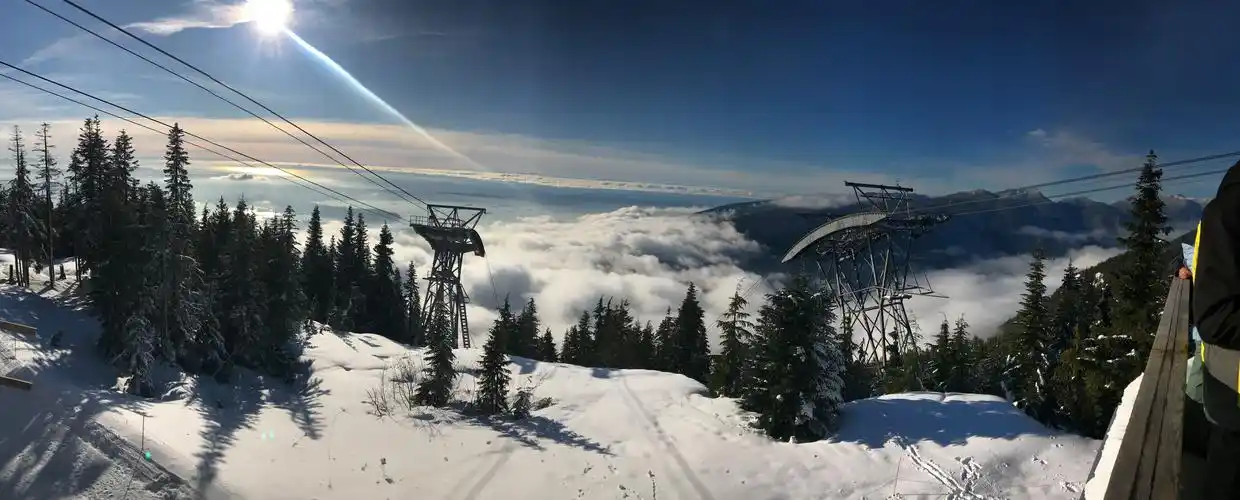 年末在温哥华松鸡山上