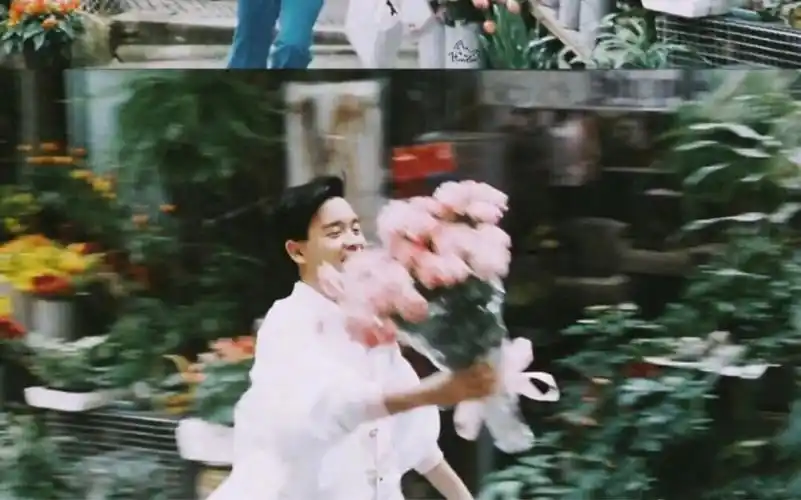 张国荣总有人手捧鲜花满心欢喜的向你跑来