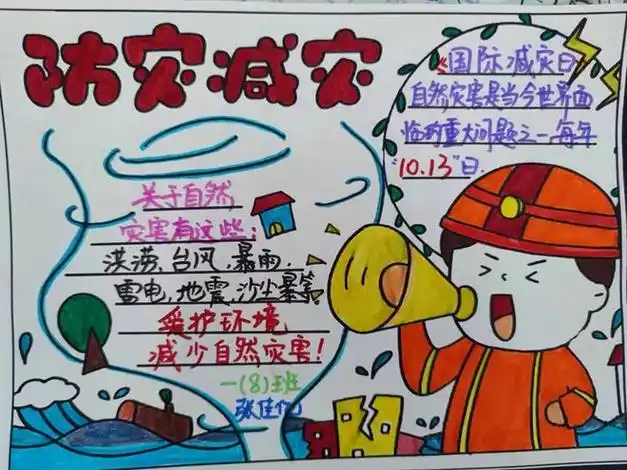 潢川县黄国路小学举行"防灾减灾"主题手抄报优秀作品展