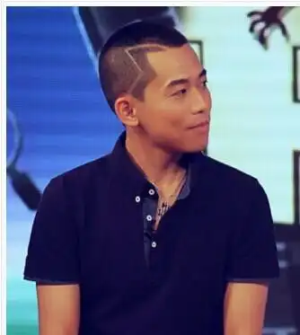 苏醒圆寸刻v字发型图片,寸头图片,发型图片