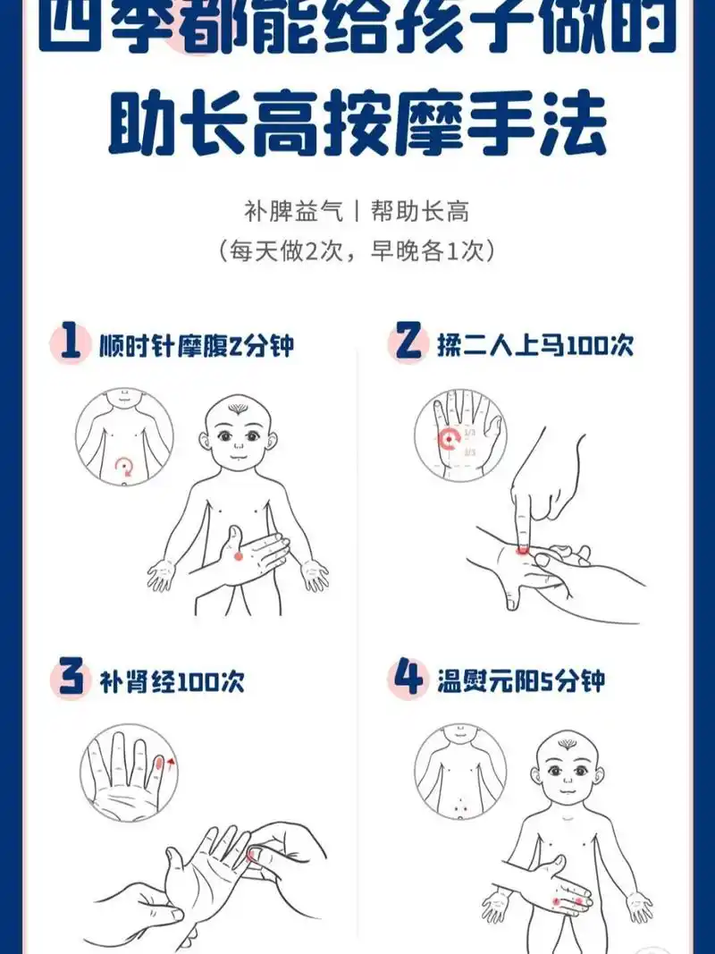 四季都能给孩子做的助长高按摩手法丨育儿 99夏季白天长,阳光充足