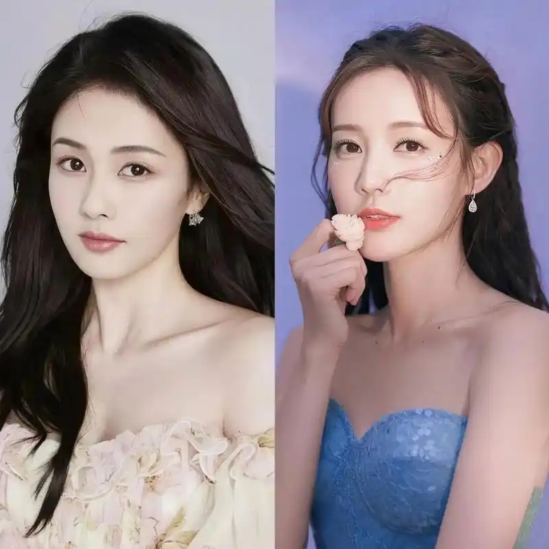 那些长相相似的明星  1.赵丽颖 张娜拉 2.张婧仪 周也 3.