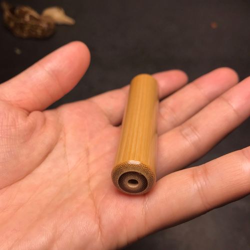 玉竹手把精工挂件吊坠镜面效果竹节佛珠