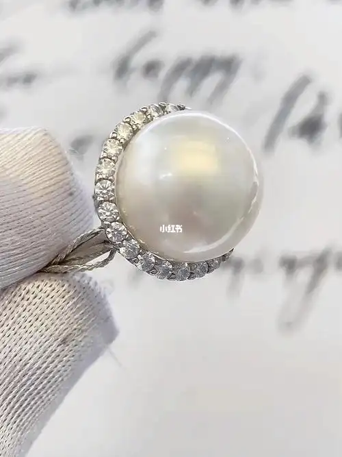 399包邮,珍珠所有款式可复制可定制加工私聊#澳白珍珠  #珍珠戒指