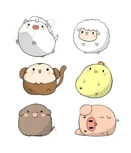 生肖萌物79跟着杉杉做手账79手账素材79萌物