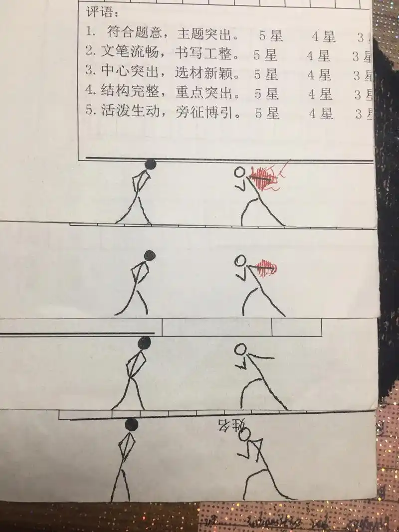 火柴人绘画 #请大家认真看完 #你学废了吗 #手翻火柴人  - 抖音