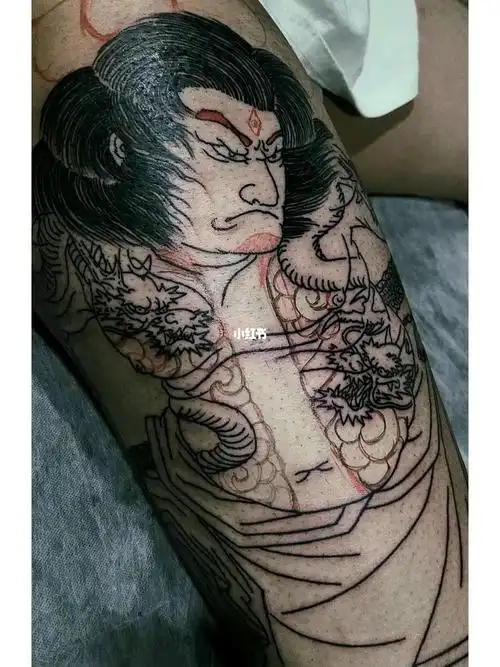 墨刺堂刺青  #老传统纹身  #我的纹身分享  #纹身手稿  #老传统煌腿