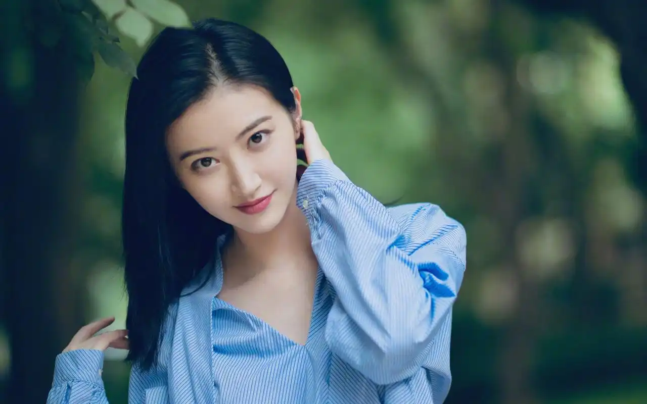 景甜清新养眼高清桌面壁纸高清大图预览1920x1200_大陆明星下载_美桌