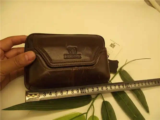 w4原生纯皮腰包头层牛皮挂腰式556寸手机包三星