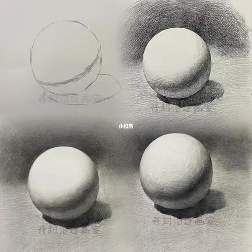 素描单体教学,球体.每天一画