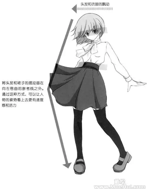 萝莉美少女的动作和构图08动态的三大站姿