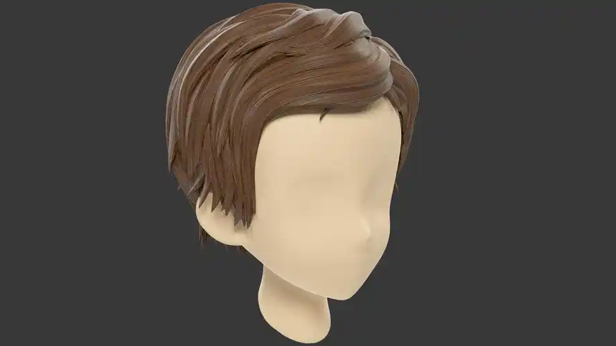 程式化的头发v13d模型