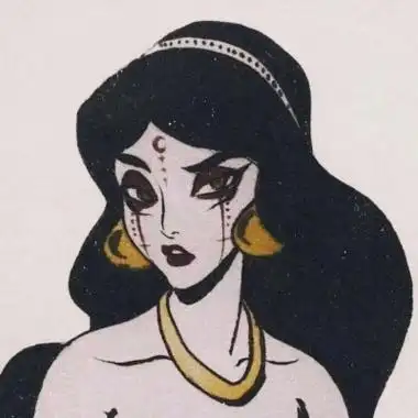 恶搞迪士尼公主头像高清万圣节装扮的黑暗版迪士尼公主头像图片