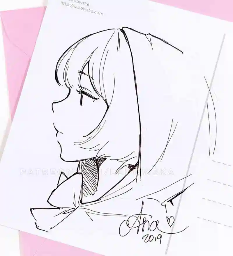 精致的动漫人物线稿图高清,初学者最爱的动漫人物临摹素材