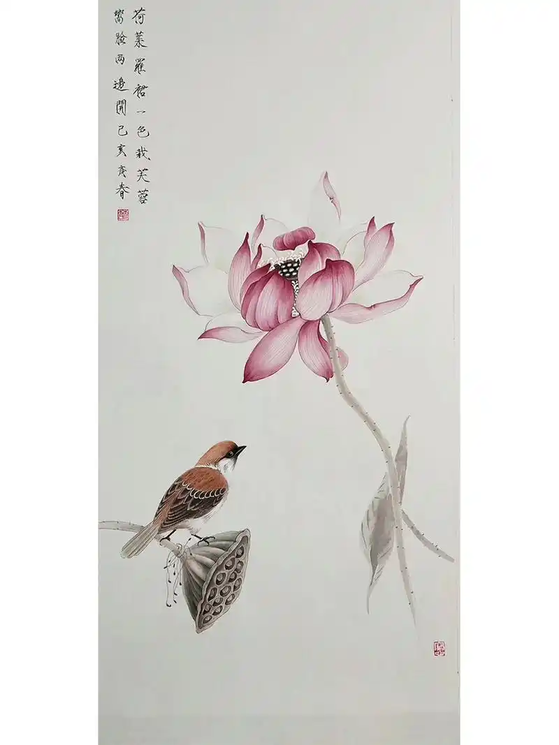 国画禅意荷花欣赏:净中生禅,画外有意 在中国,佛教,是泊来品,禅宗,却