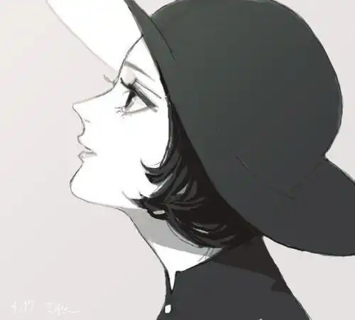 动漫头像女生唯美侧脸