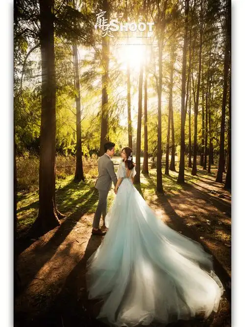 森林系小清新阳光77上海婚纱照推荐