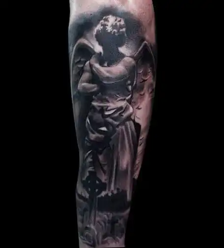 堕落天使纹身图案2