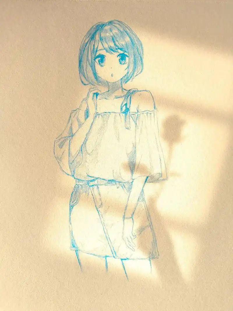 漫画人物手绘#画画 #简笔画 #oc #二次元 #绘画过程 - 抖音