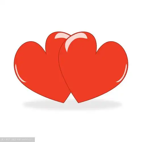 两个心形的情人节礼物.矢量插图的心孤立在白色的背景.