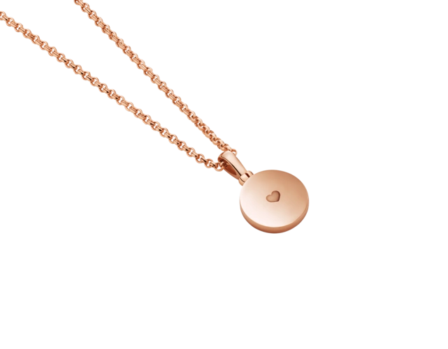 bvlgari bvlgari系列18k玫瑰金吊坠项链,镶嵌珍珠母贝,背面可镌刻