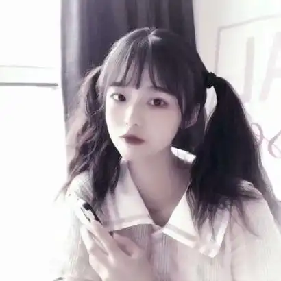 可爱女生双马尾真人萝莉头像