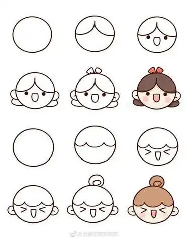 常见人物姿势表情职业简笔画大全简笔画可爱人物简笔画都是你喜欢的