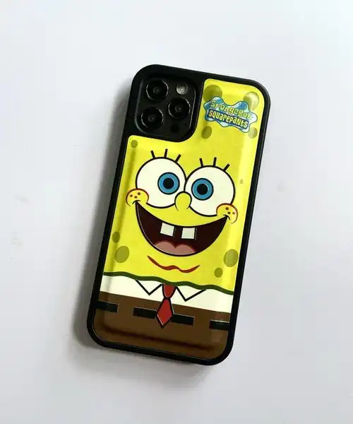 卡通动漫海绵宝宝03皮质手机壳