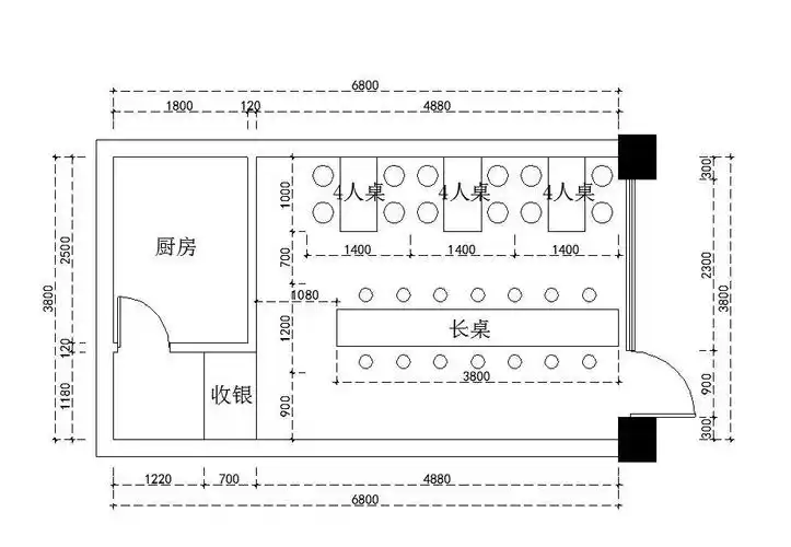 快餐店的座位数量和布局是怎样设计的?