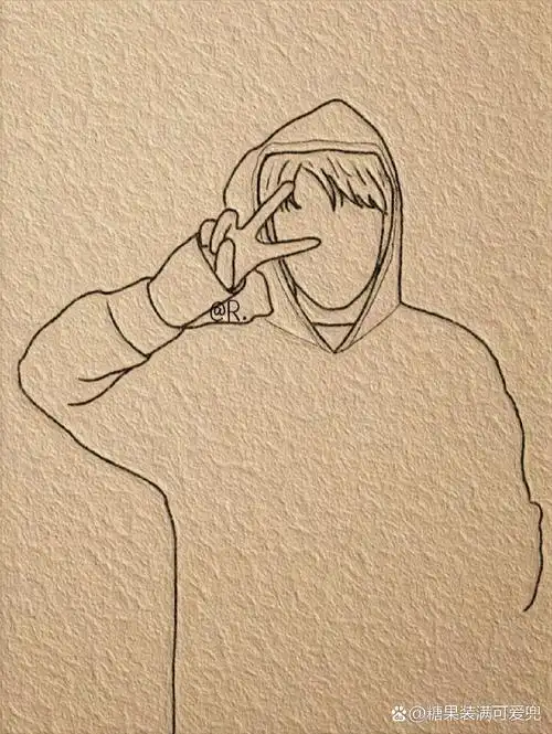 易烊千玺简笔画教程