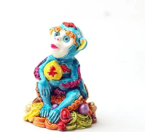 > 当前位置:首页-产品详情-厂家直销十二生肖灵猴献寿 猴年创意工艺品