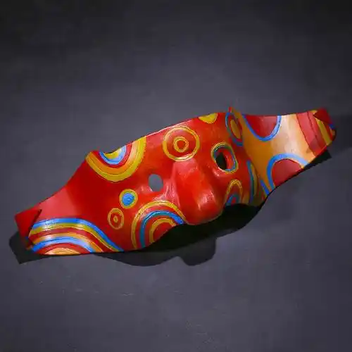 阿祖面具吴彦祖同款新警察故事圣诞恐怖装扮影视半脸树脂道具