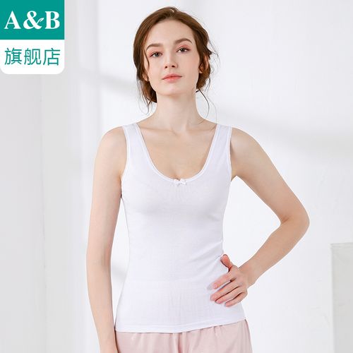 ab内衣百搭打底吊带小背心纯棉罗纹弹力吊带衫旗舰店官网 8191