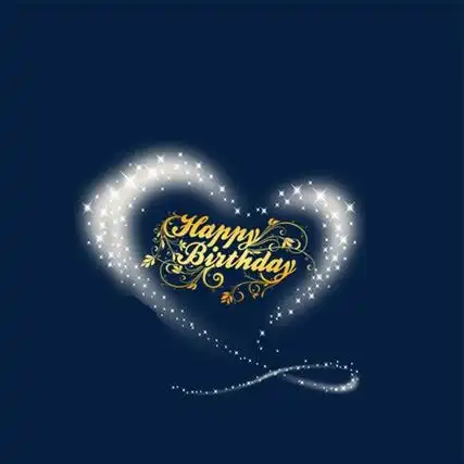 很简洁又很唯美意境的生日快乐图片 成长不期而遇生日如期而至